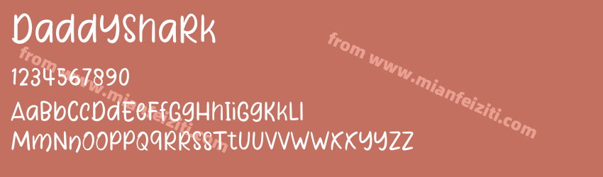Daddy Shark Regular预览图1