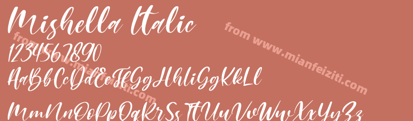 Mishella Italic预览图1