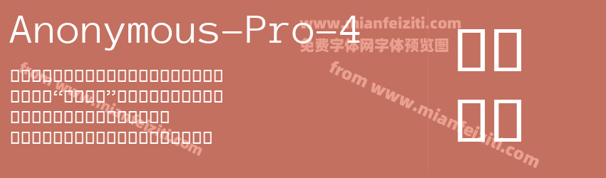 Anonymous-Pro-4预览图1