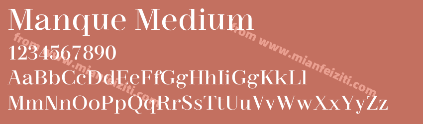 Manque Medium预览图1