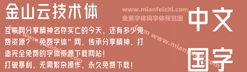 金山云技术体预览图1