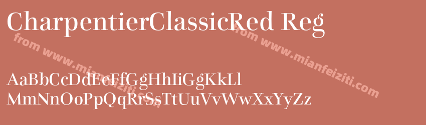 Charpentier Classicistique Red预览图1