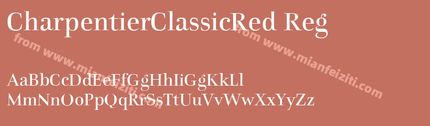 Charpentier Classicistique Reduced预览图1
