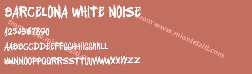 Barcelona White Noise字体预览