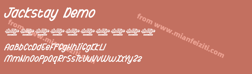 Jackstay Demo Italic预览图1