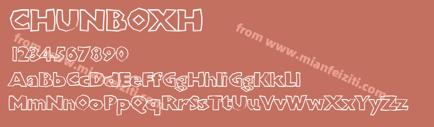 Chunko Blocko Outline Xtra Heavy预览图1