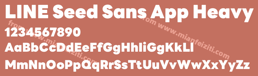 LINE Seed Sans App Heavy预览图1
