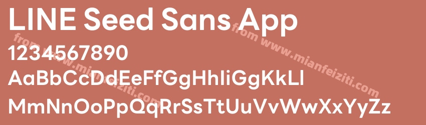 LINE Seed Sans App Bold预览图1