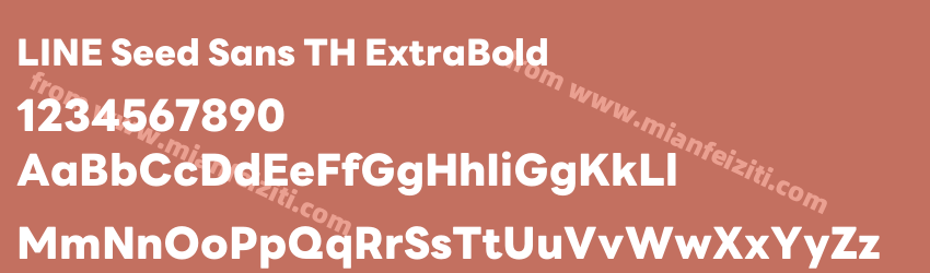 LINE Seed Sans TH Extra Bold预览图1