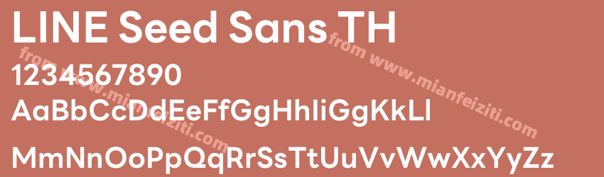 LINE Seed Sans TH Bold预览图1