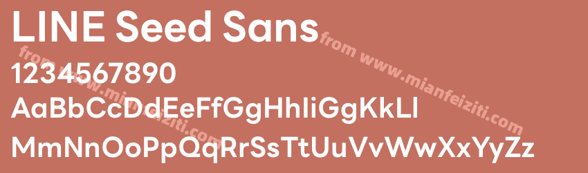 LINE Seed Sans Bold预览图1
