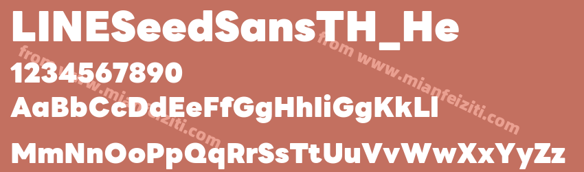 LINE Seed Sans TH Heavy预览图1