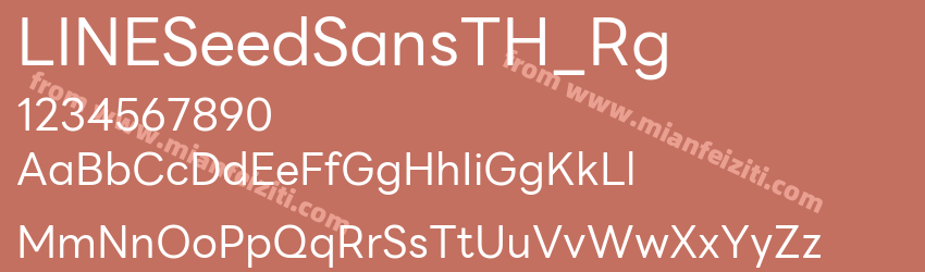 LINE Seed Sans TH Regular预览图1