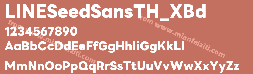 LINE Seed Sans TH Extra Bold预览图1