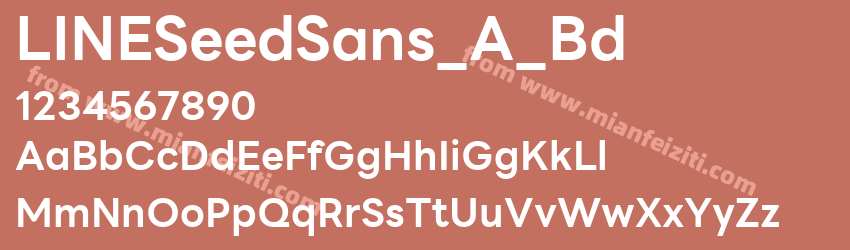 LINE Seed Sans App Bold预览图1