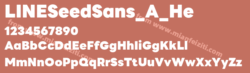 LINE Seed Sans App Heavy预览图1