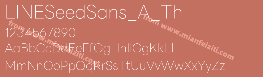 LINE Seed Sans App Thin预览图1