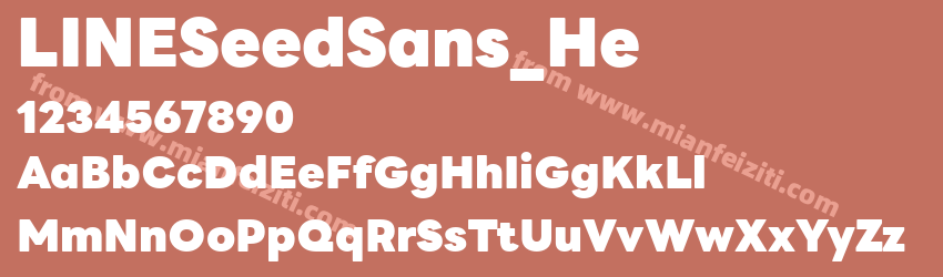 LINE Seed Sans Heavy预览图1