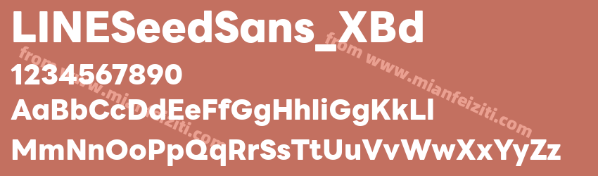 LINE Seed Sans Extra Bold预览图1