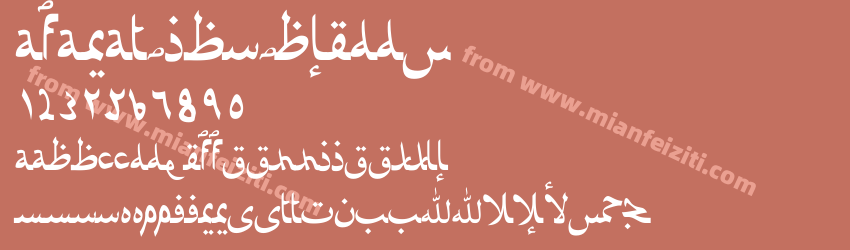 Afaratibn Bleddy Regular预览图1