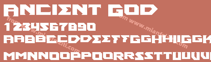 Ancient God Bold预览图1
