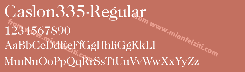Caslon335 Regular预览图1