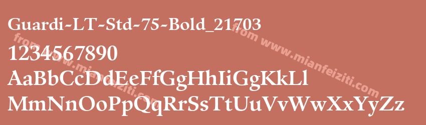 Guardi LT Std 75 Bold_21703预览图1