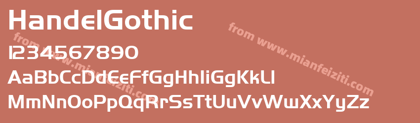 Handel Gothic预览图1