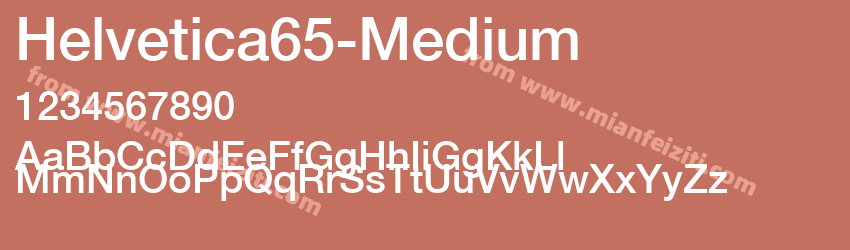 Helvetica65 Medium预览图1