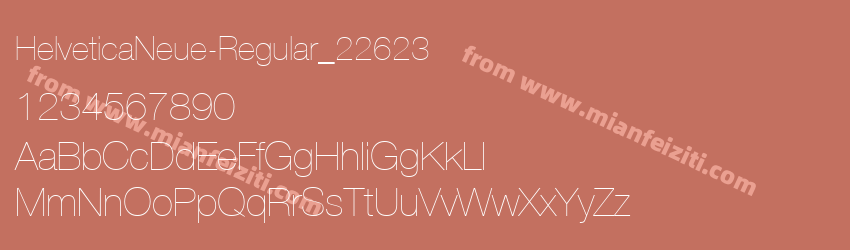 Helvetica Neue Regular_22623预览图1
