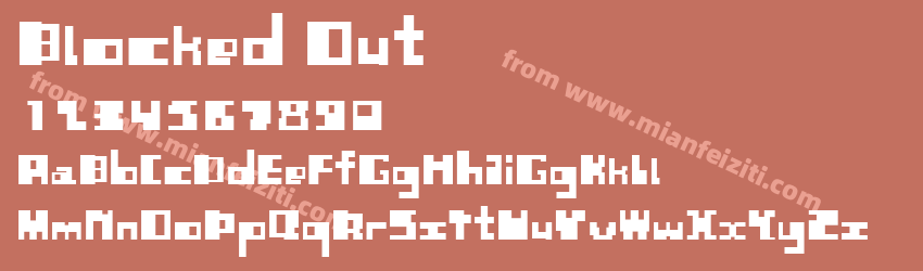 Blocked Out Regular预览图1