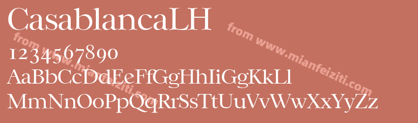 CasablancaLH Regular预览图1