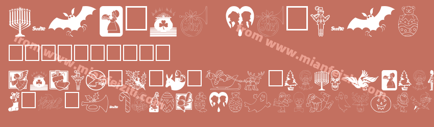 Holiday Symbols Regular Swfte预览图1