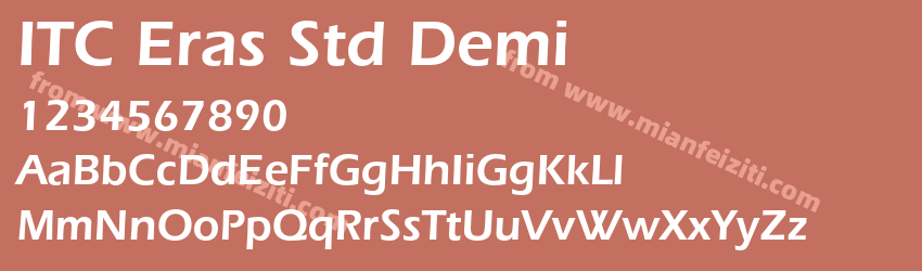 ITC Eras Std Demi预览图1