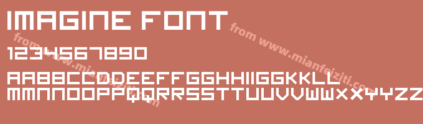 Imagine Font Regular预览图1