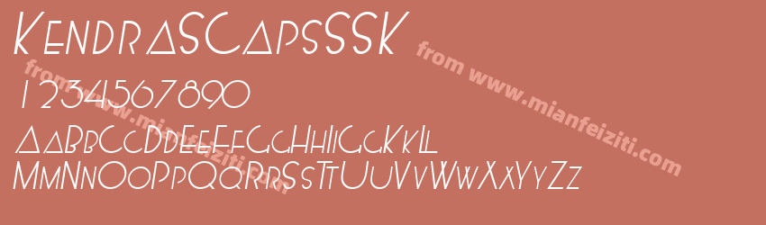 KendraS CapsSSK Italic预览图1