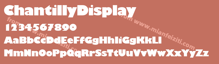Chantilly Display Regular预览图1