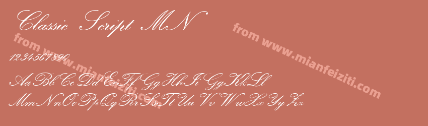 Classic Script MN预览图1