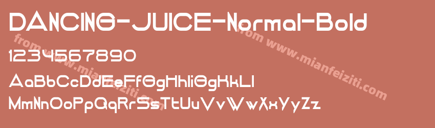 DANCING JUICE Normal Bold预览图1