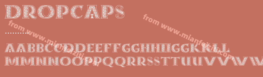 DROPCAPS字体预览