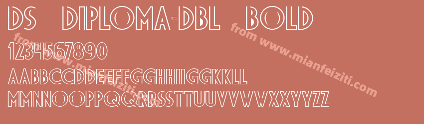 DS Diploma-DBL Bold字体预览