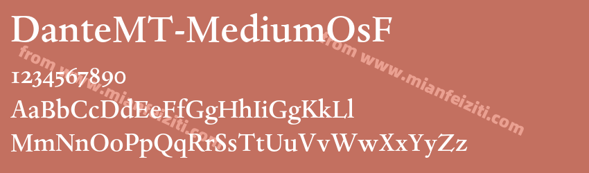 DanteMT Medium OsF预览图1