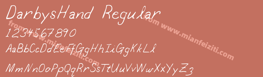 Darbys Hand Regular预览图1