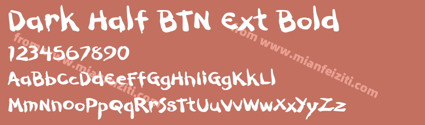 Dark Half BTN Ext Bold预览图1