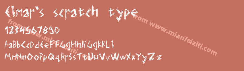 Elmar's scratch type预览图1