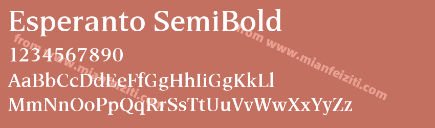 Esperanto Semibold预览图1