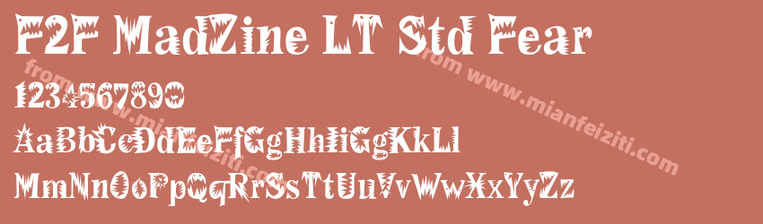 F2F Mad Zine LT Std Fear预览图1