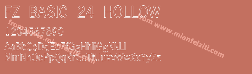 FZ BASIC 24 HOLLOW预览图1