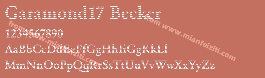 Garamond17 Becker预览图1