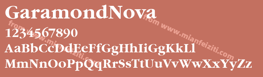 Garamond Nova Bold预览图1